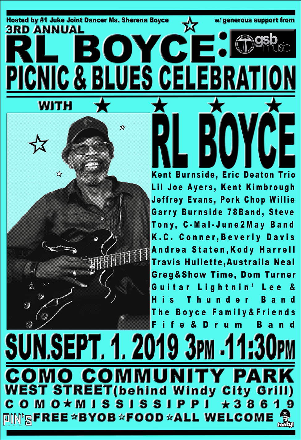 3RD ANNUAL RL BOYCE PICNIC & BLUES CELEBRATION